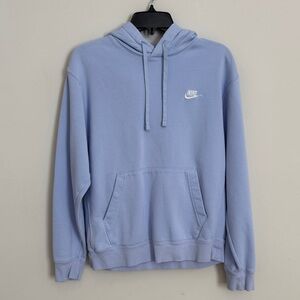 Nike Light Blue Club Fleece Hoodie Medium
